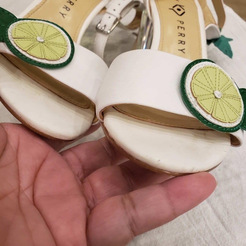 Katy Perry Collections Rita Mojito City Block Heel Sandals Lime Heels Sz 6.5 - Picture 6 of 15